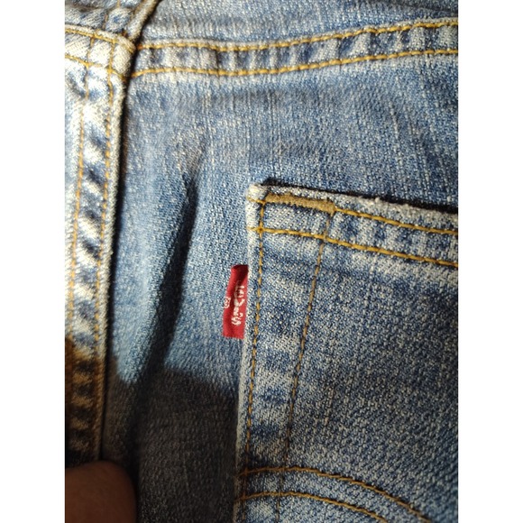 Vintage Y2K Levi's 529 Jeans Women's 8 31x31 Blue Curvy Bootcut - Picture 8 of 11